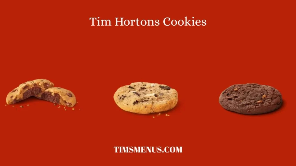 Tim Hortons Cookies Menu with Prices in Canada