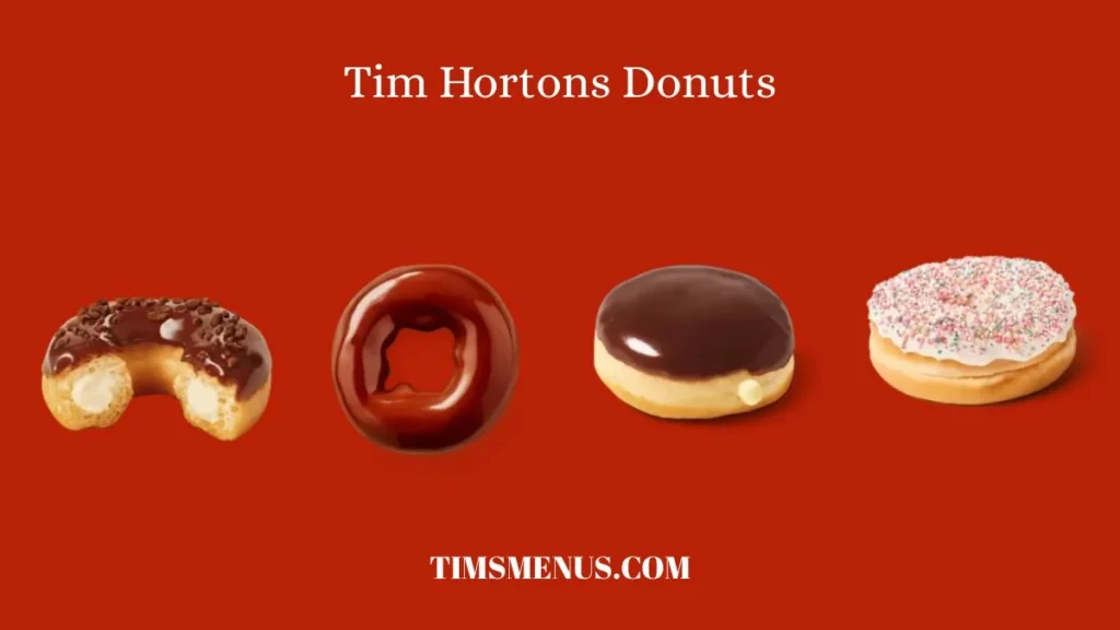 Tim Hortons Donuts Menu with Prices in Canada