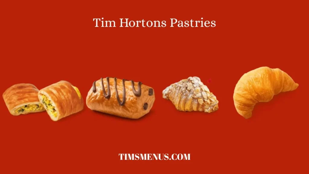 Tim Hortons Pastries Menu with Prices in Canada