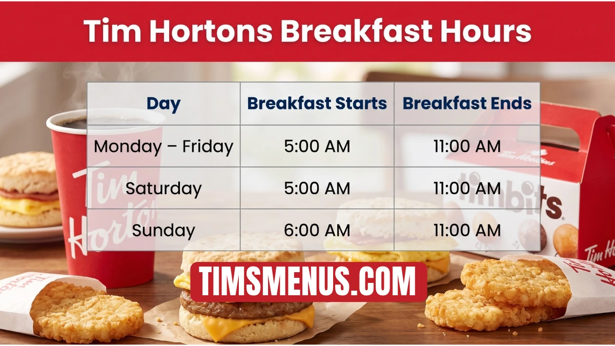 Tim Hortons Breakfast Hours
